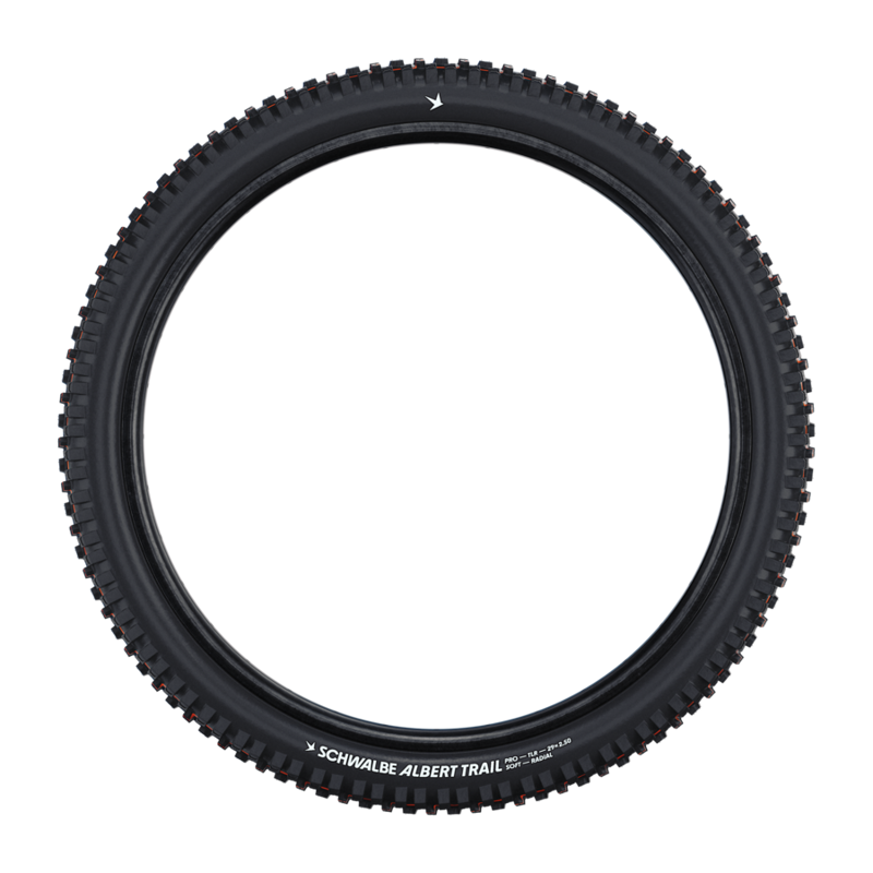 Schwalbe Albert Trail Pro Radial Soft MTB Tyre In (fold) BLACK 2-2