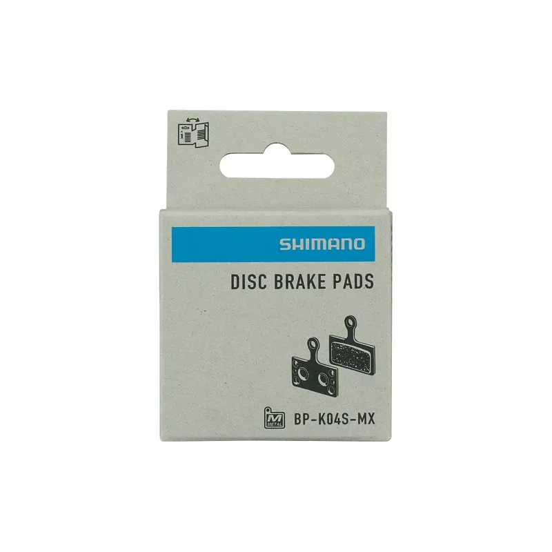 Shimano Spares K04S Metal Disc Brake Pads and Springs in Silver-1