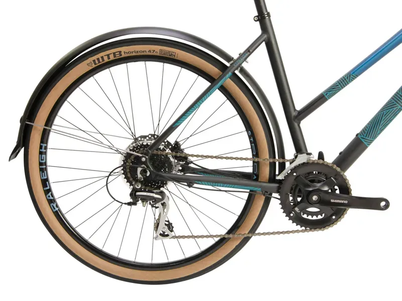 2020 Raleigh Strada City 650b Open Frame Hybrid Bike in Blue-1