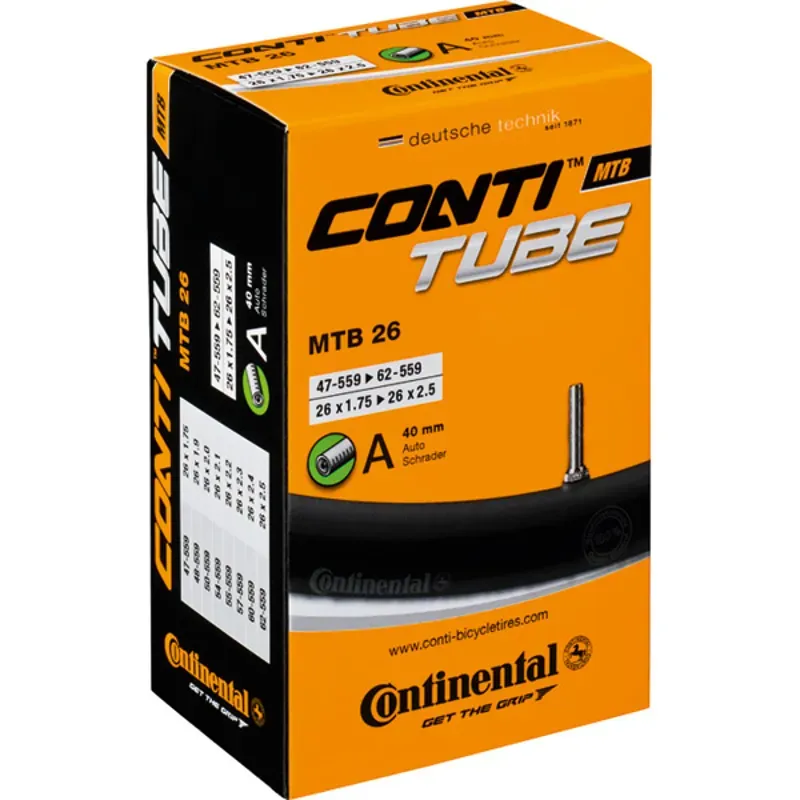 Continental Mtb Tube Freeride - Presta 42mm Valve: 26x2.3-2. 7 BLACK 26x2.3-2.7