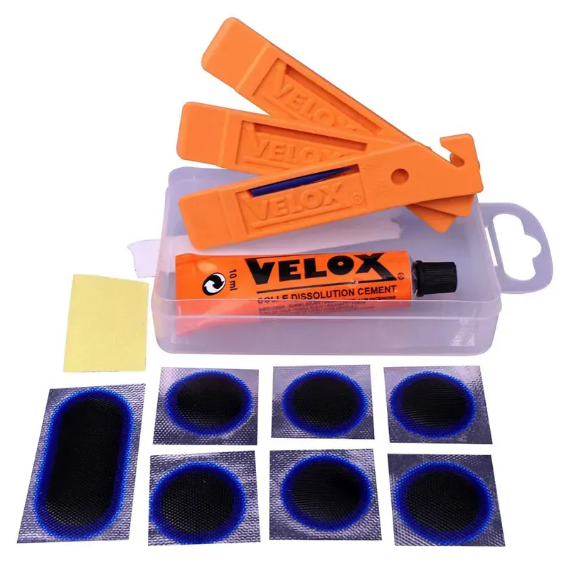 Velox Puncture Repair Kit + 3 Levers in Orange